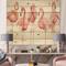 Designart - Gracefully Pink Shabby flamingo - Farmhouse Print on Natural Pine Wood